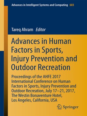cover image of Advances in Human Factors in Sports, Injury Prevention and Outdoor Recreation